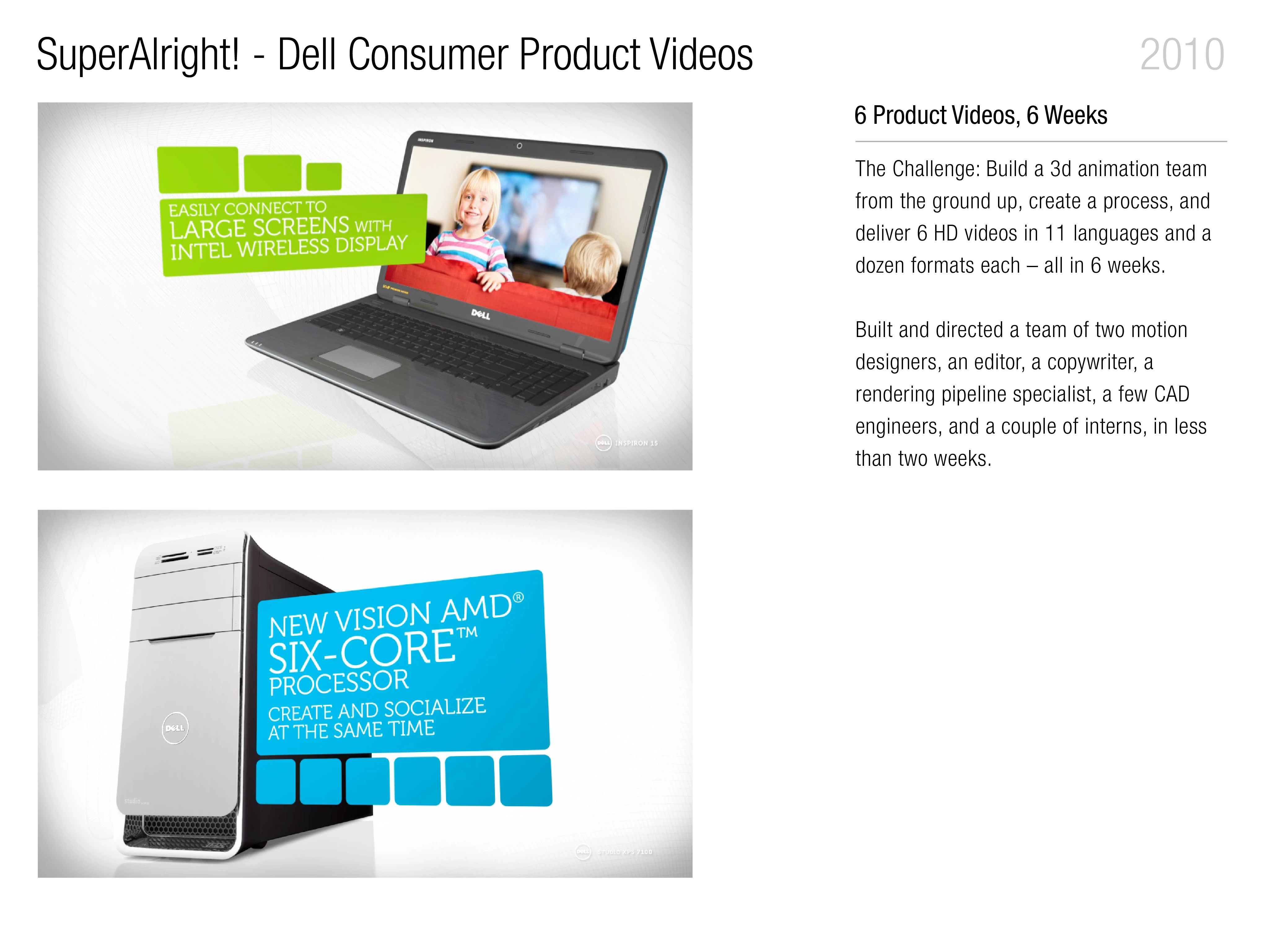 Page 12 - Dell - Global Consumer Product Videos