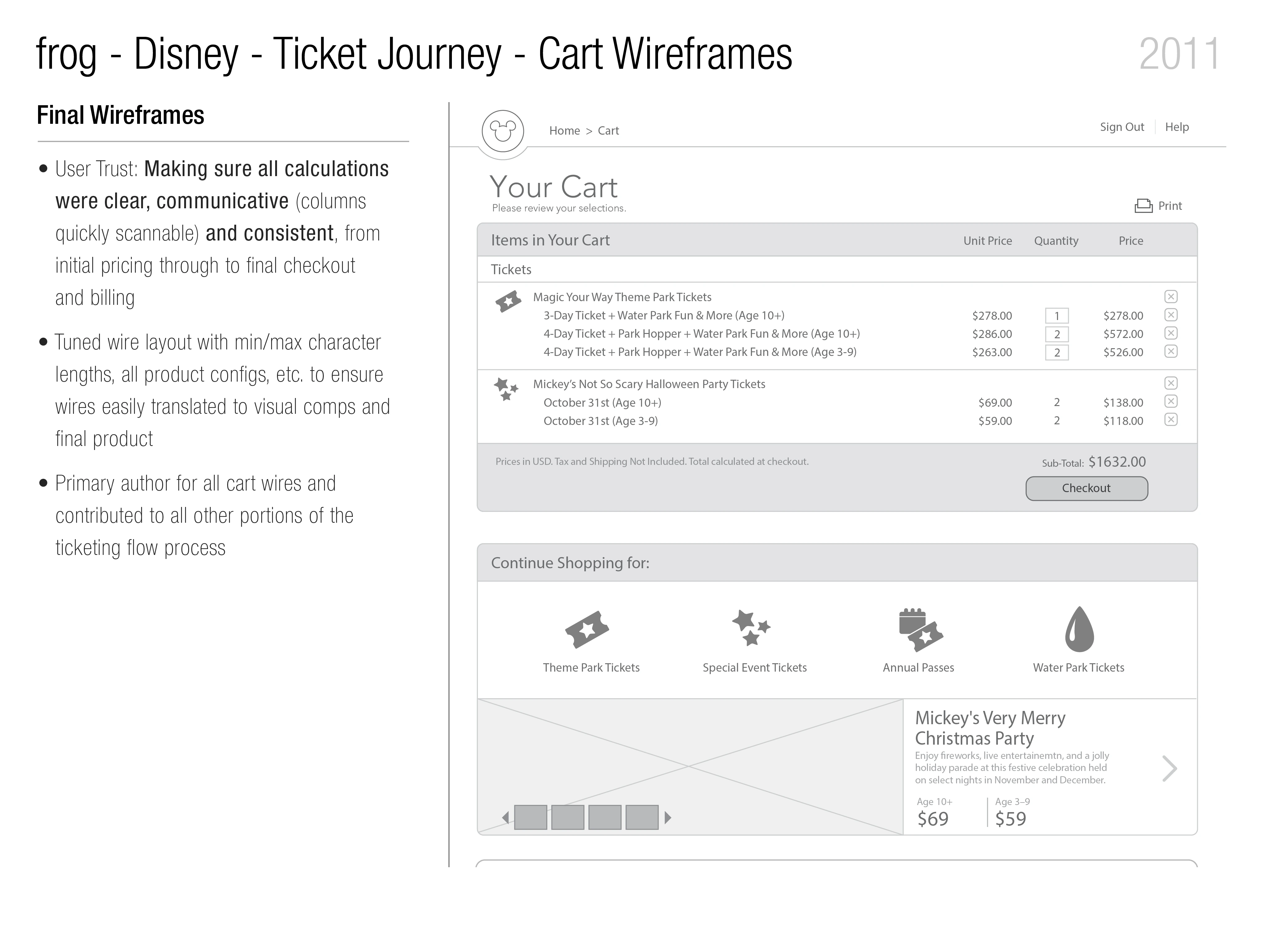 Page 4 - Final Wireframes